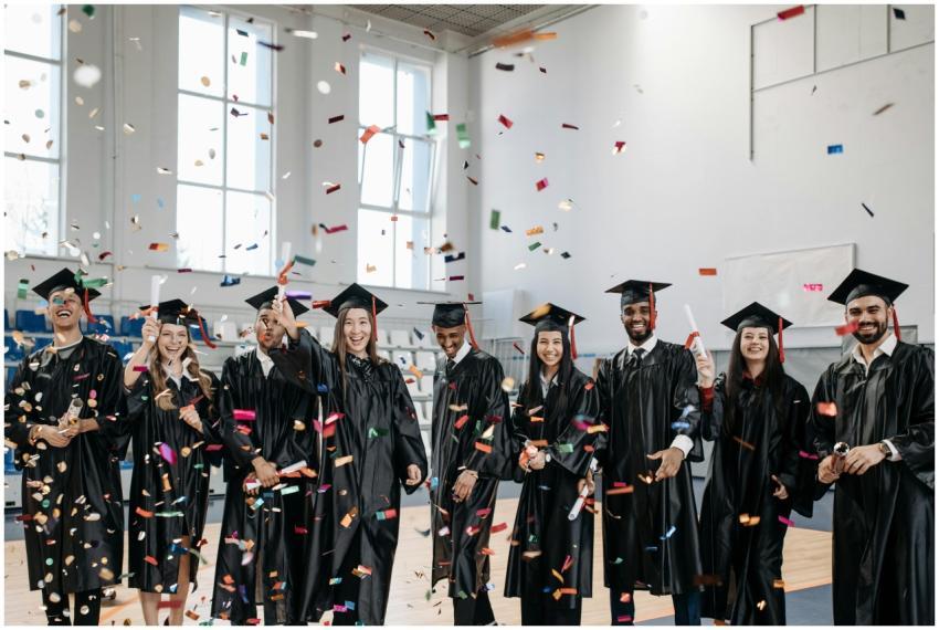 Joyful graduates celebrate commencement with confe