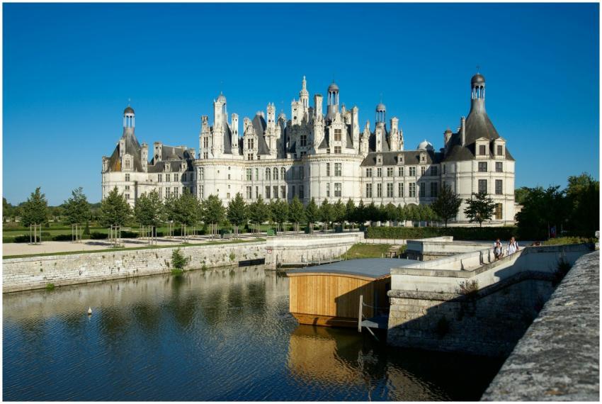 Majestic Château de Chambord surrounded by serene