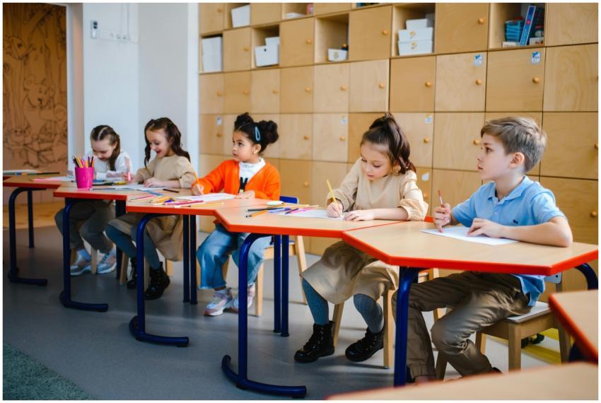 Young children participating in learning activitie