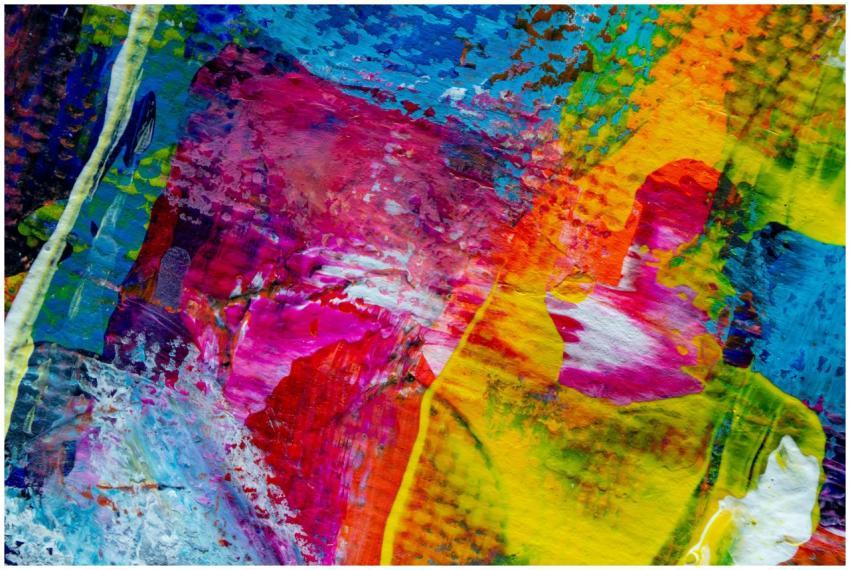 Colorful abstract art with vibrant hues and textur