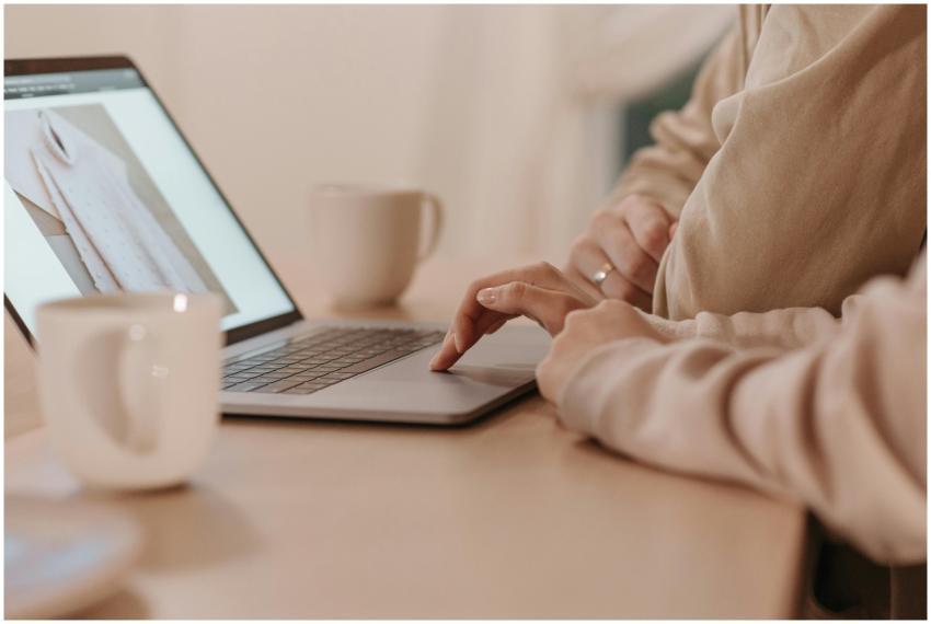 Warm indoor setting featuring a person shopping on
