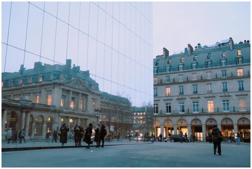 A reflective view of Paris architecture and city l