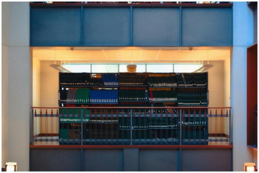 Modern Library Interior Bookshelf