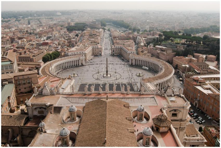 A breathtaking aerial view of St. Peter's Square i