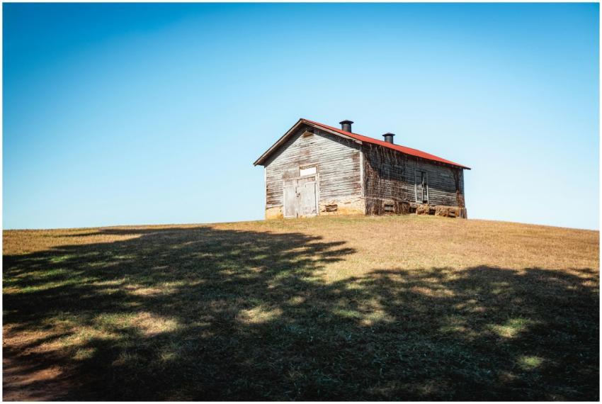 Remote Wooden Barn Sunny