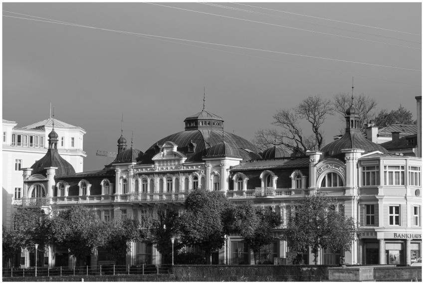 Historic architectural buildings in Salzburg, Aust