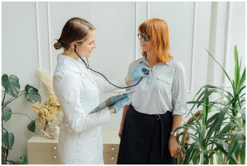 Medical consultation with a doctor using a stethos