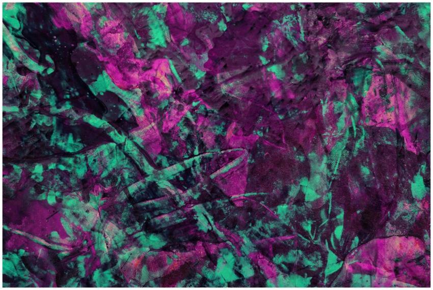 Bold and colorful abstract painting featuring vibr