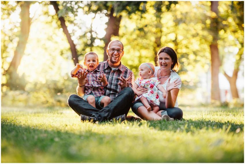 Happy Family Enjoying Sunny