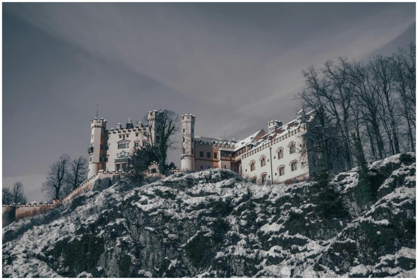 A stunning castle in Munich, Germany, captured dur