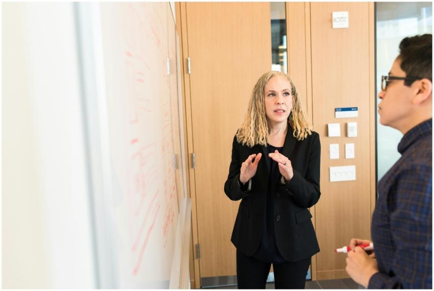 Two professionals engaged in a business discussion