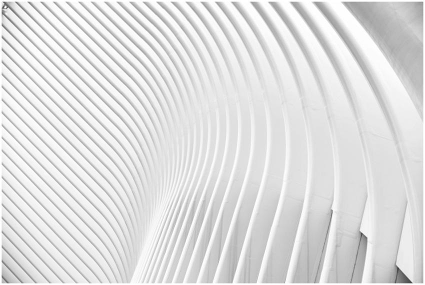 Black and white abstract architectural photo with