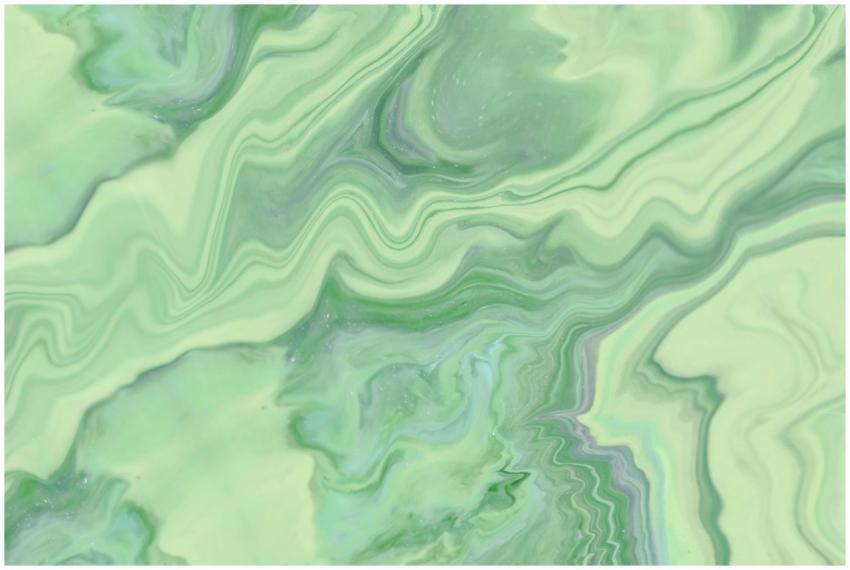 Vibrant green abstract design with swirling fluid