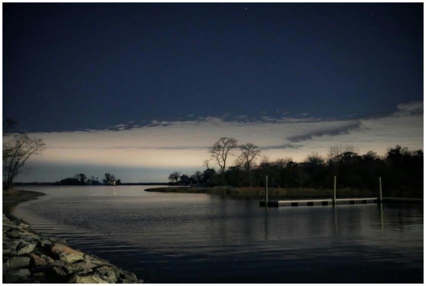 Tranquil Night Sky Over