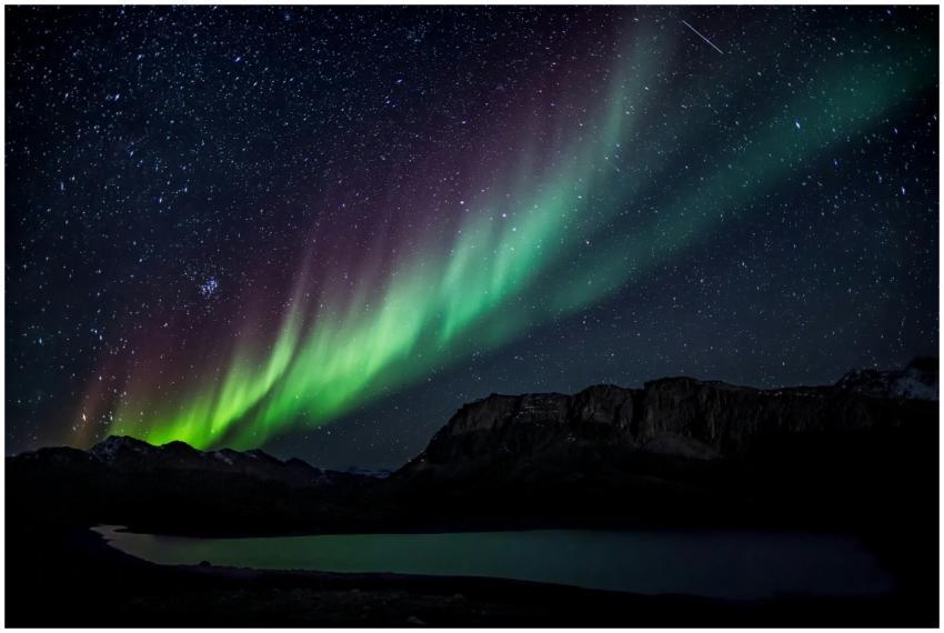 Mesmerizing aurora borealis illuminating the night