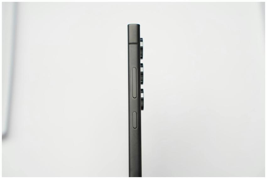 Minimalist side profile shot of a modern slim smar
