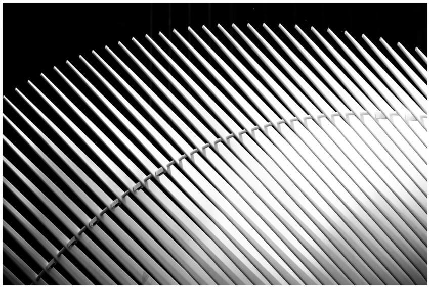 Abstract black and white photo of architectural pa