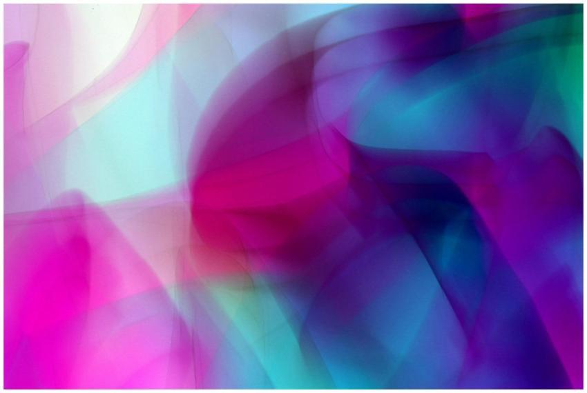Dynamic abstract image featuring vibrant pink, pur