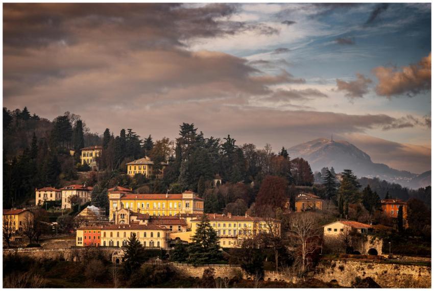 Beautiful Italian hillside landscape featuring his