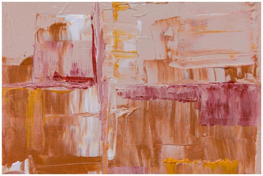 Vibrant abstract oil painting showcasing expressio