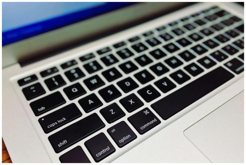 High-resolution close-up of a sleek and modern lap