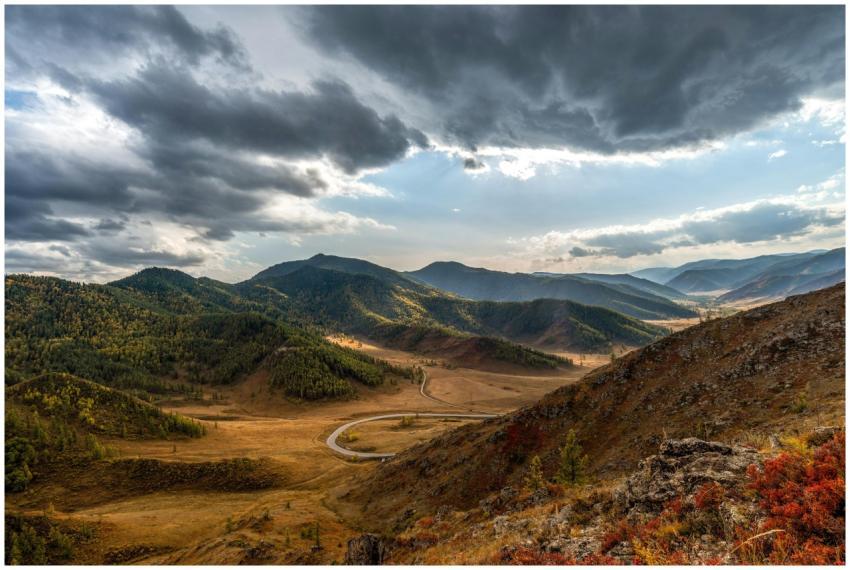 Breathtaking landscape view of the Altai Mountains