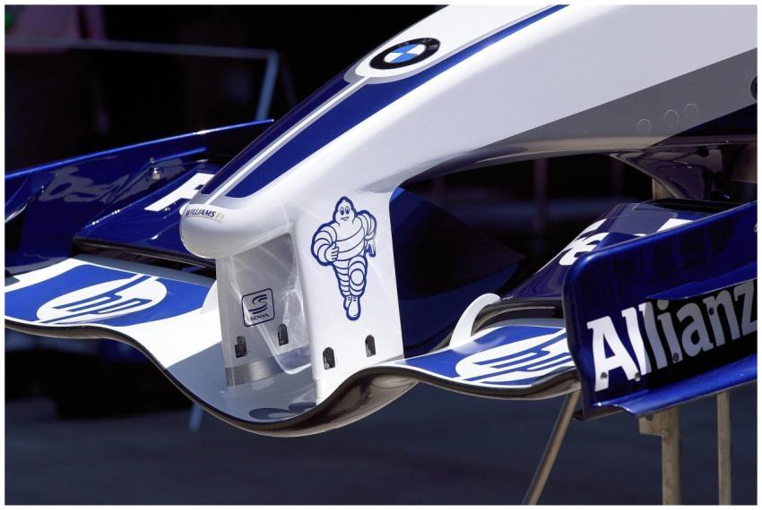 Detailed view of the Williams BMW Formula 1 race c