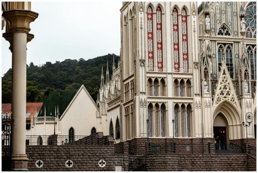 Stunning Gothic architectural details of a church