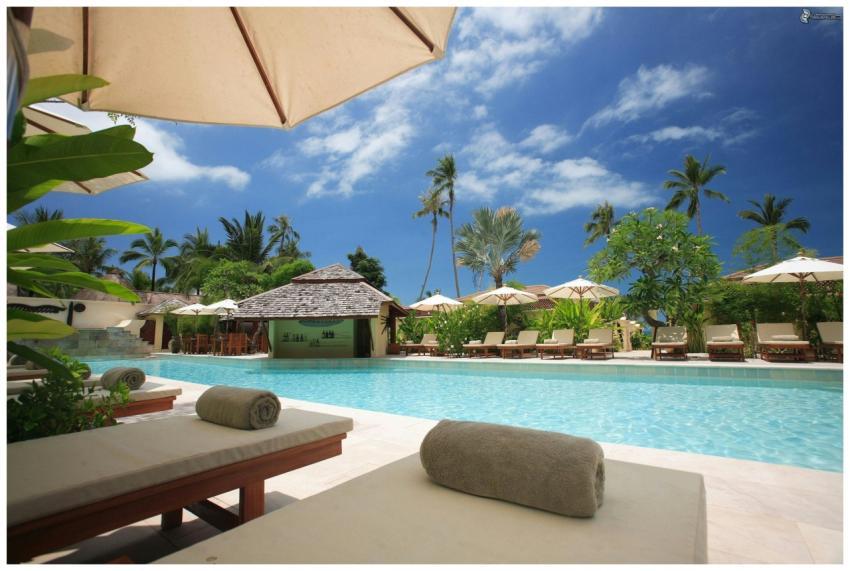 Experience ultimate relaxation at a sunlit tropica