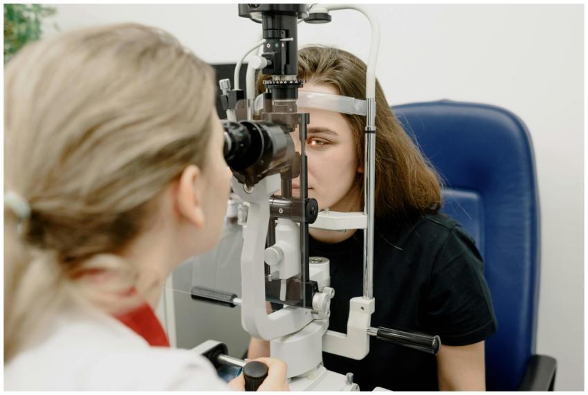 Female doctor using modern medical device for fema