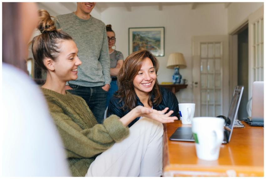 A group of friends enjoying casual leisure time in