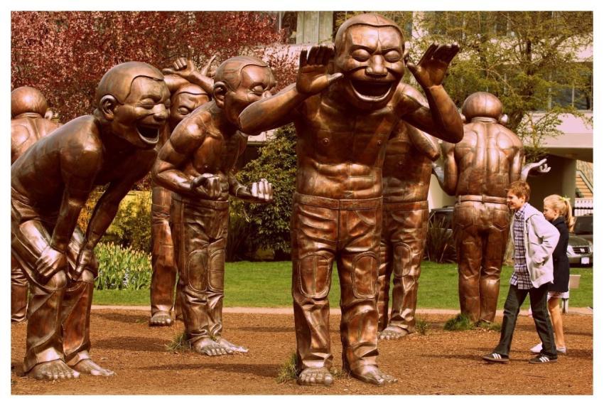 Laughter Statue Sculpture Laughing