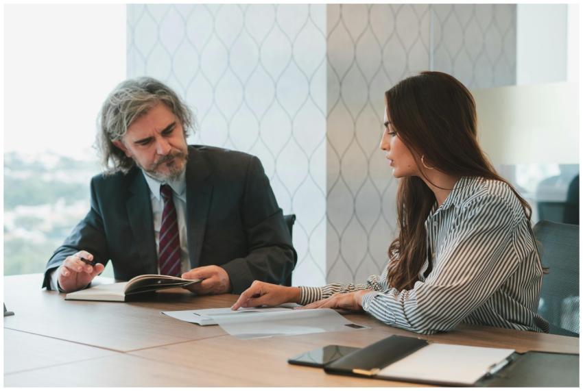 Professional business meeting in a modern office w