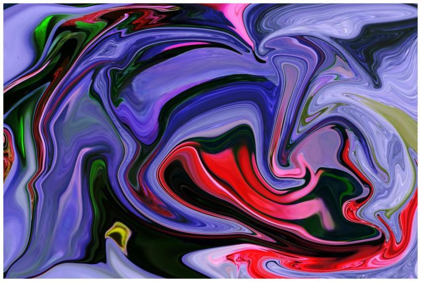 Dynamic abstract art with swirling colors and vibr