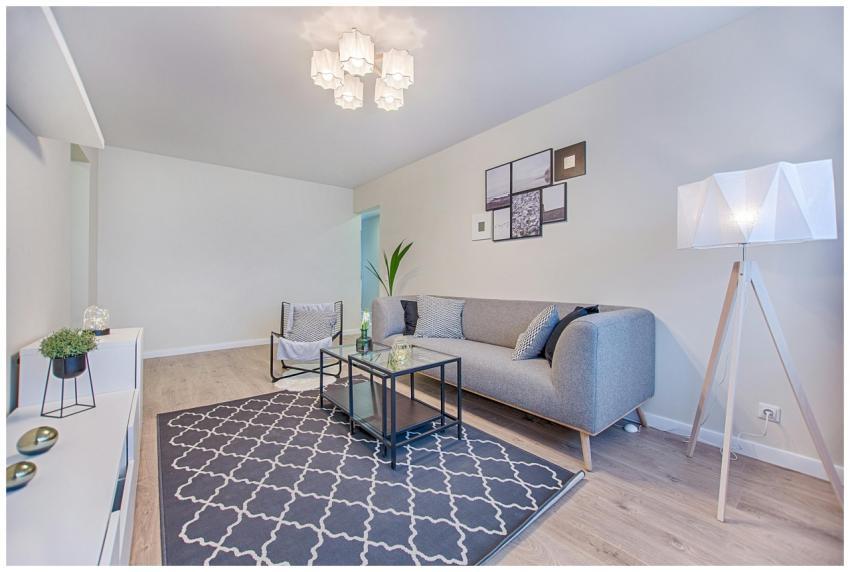 Sleek and stylish living room with modern furnitur