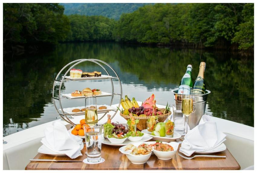 Enjoy a sumptuous riverside dining experience with