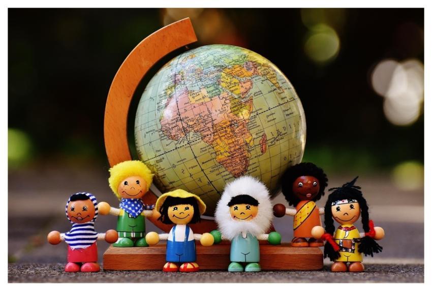 Different Nationalities Children People Globe