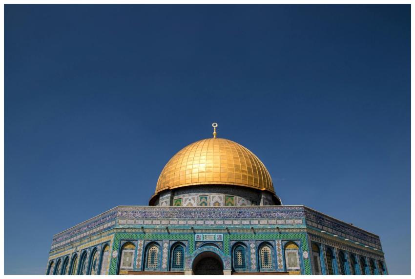 The stunning Dome of the Rock with its golden dome