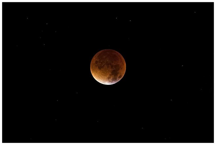 Beautiful image of a lunar eclipse, showcasing the