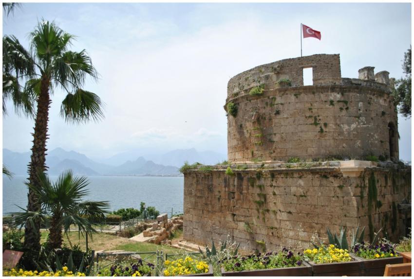 Hidirlik Tower Overlooking Mediterranean