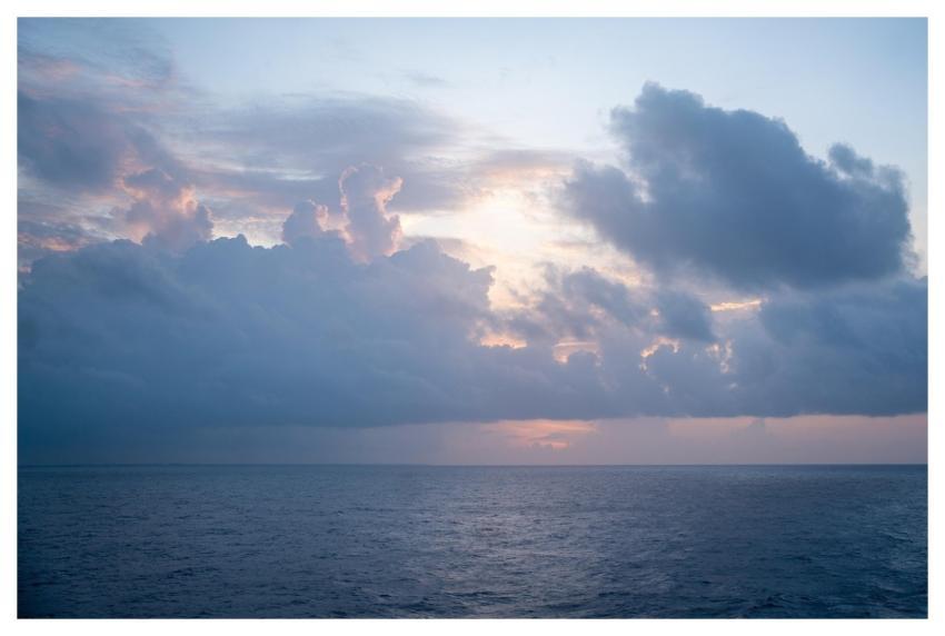 Sunset Sea Clouds Sky