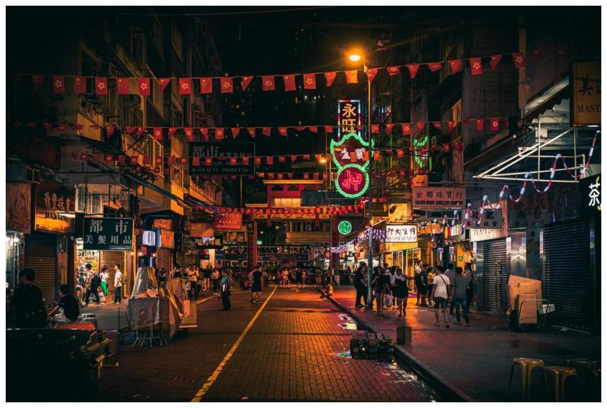 Explore the lively nightlife of Hong Kong with bus
