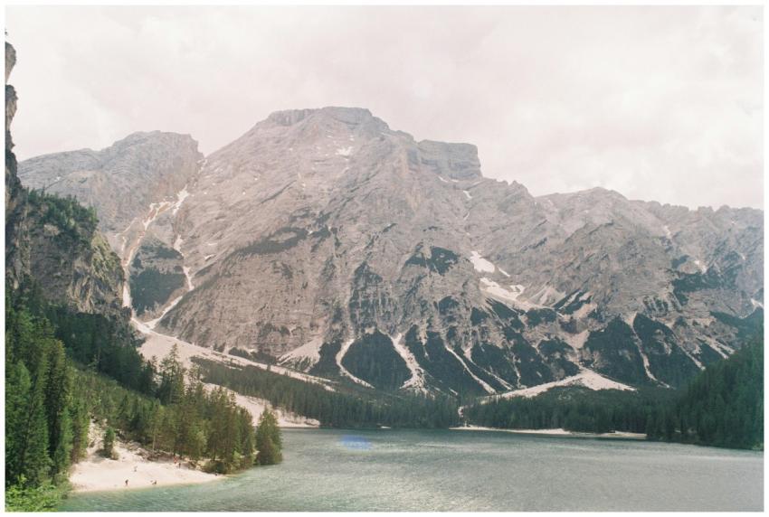 Stunning view of a lake surrounded by majestic mou