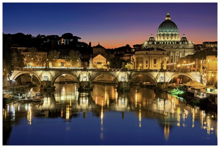Beautiful view of Saint Peter's Basilica and St. A
