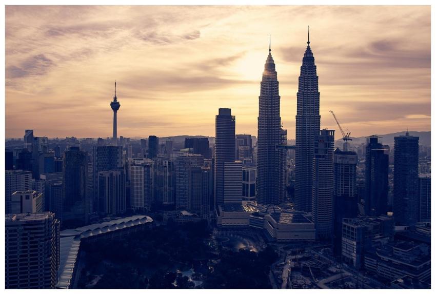 Explore Kuala Lumpur's skyline featuring the iconi