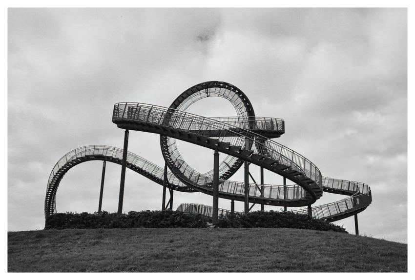 Ruhr Area Industry Architecture Black And White