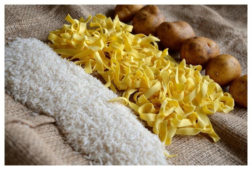 Noodles Rice Potatoes Food