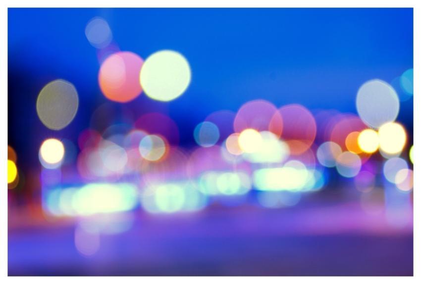 Bokeh Light Night Sky Street