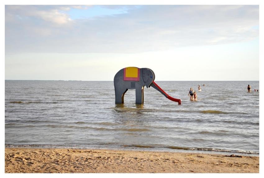 Beach Water Slider Playground