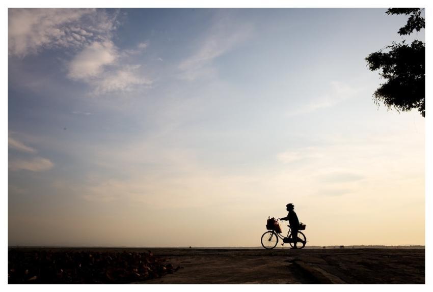 People Vietnam Man Bicycle